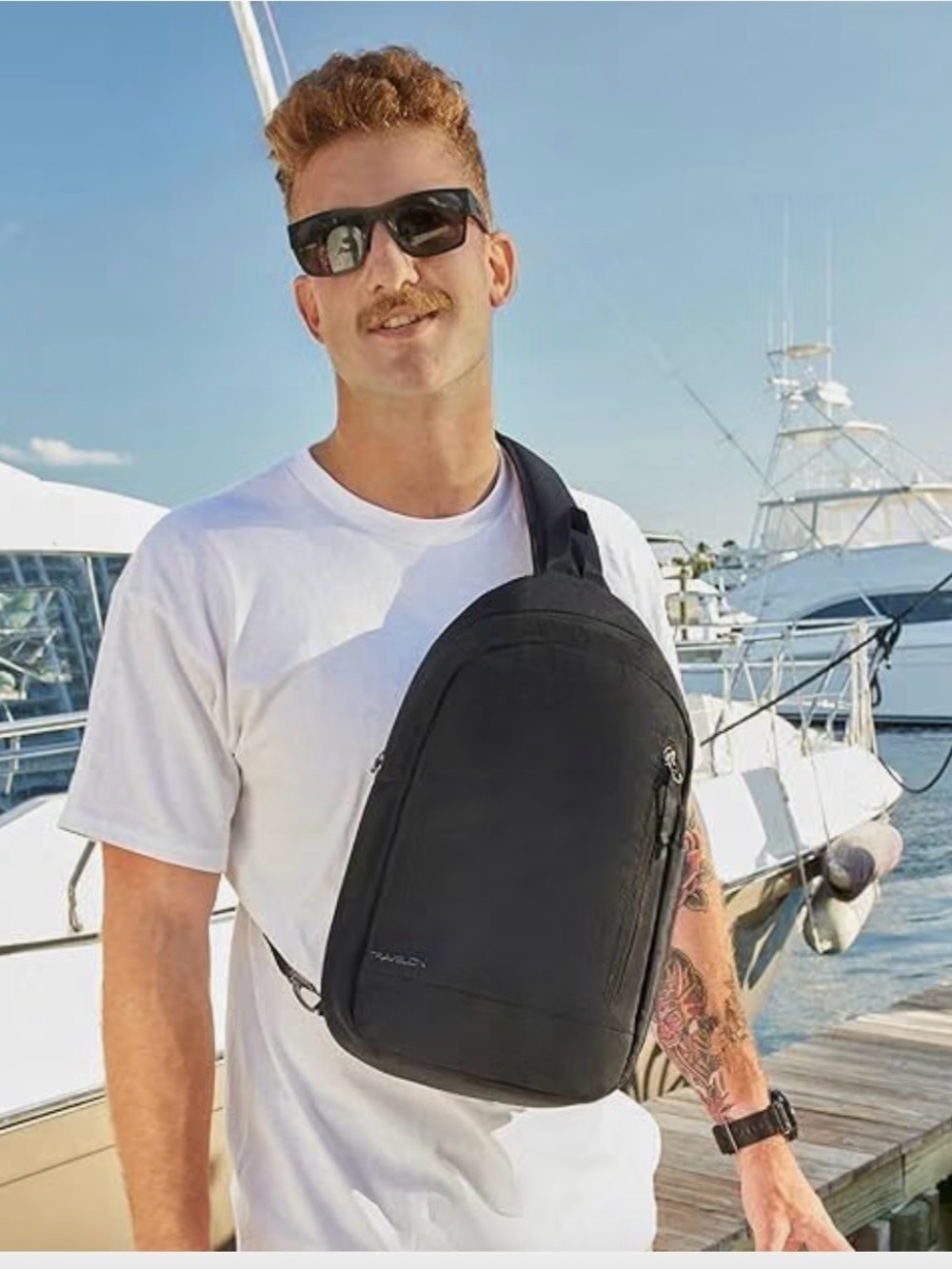 Travelon Black Sling Backpack